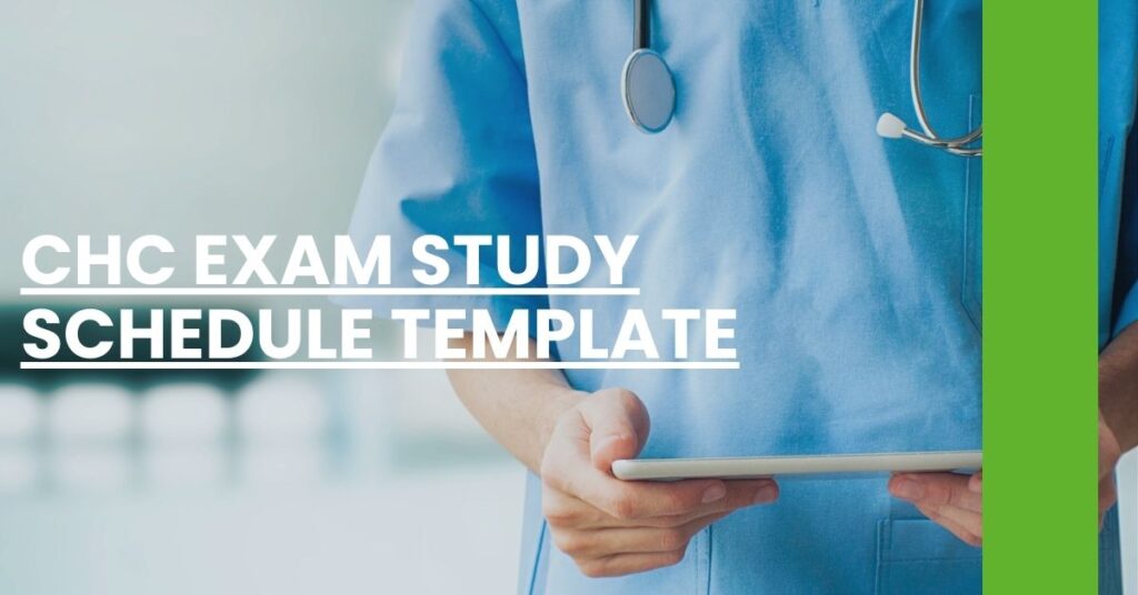 CHC Exam Study Schedule Template Feature Image